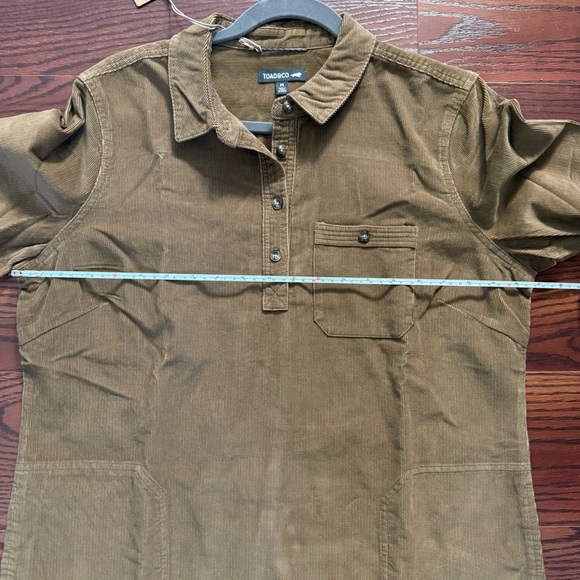 NWT Toad & Co. Scouter Cord Shirtdress Honey Brown M - Picture 4 of 10